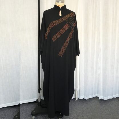 Купить Elegant Women Turtlene Muslim Dress Moroccan Kaftan Diamond Ramadan Abaya Djellaba Loose Bat Sleeve Robe African Long Vestidos