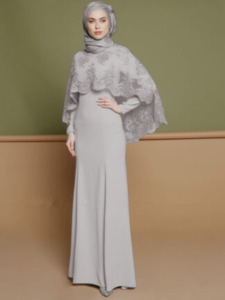 Купить Turkey Muslim Islamic Abaya Dress Cape Women Two Peice Set Dubai Arab Hijab Dresses Embroidery Kaftan Turkish Robe Jilbab Jubah
