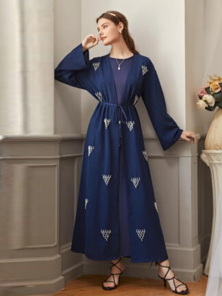 Купить Kaftan Dubai Abaya Kimono Cardigan Muslim Fashion Hijab Dress Islam Clothing Abayas for Women Robe Eid Musulman Djellaba Femme