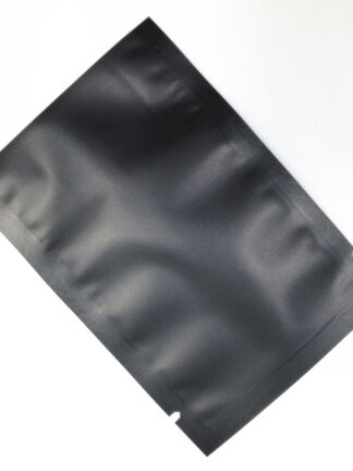 Купить Matte Black Metallic Aluminum Foil Open Top Heat Sealable Food Storage Bag for Coffee Powder Rice Beans Packaging Sample Bags 3