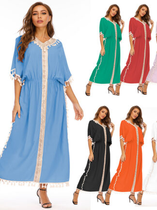 Купить Muslim Moroccan Kaftan Abaya Dress Women Ramadan Islamic Clohing Loose Robe Jilbab Maxi Party Vestido Caftan Abayas Musulman
