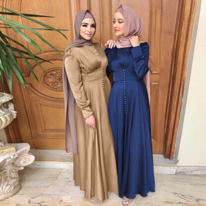 Купить Abaya Dubai Turkey Muslim Dress Islam Clothing Dresses Abayas for Women Vestidos Robe Longue Vetement Femme Musulman De Mode