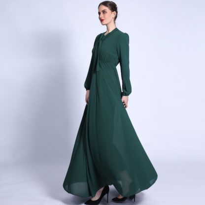Купить Ramadan Eid Abaya muslim dress Dubai Turkey Robe Longue Djellaba Femme Abayas Arabic Dresses Women Islam summer moroccan Kaftan