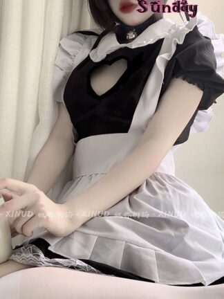 Купить Japanese oita Sweet Gothic Dress Cute Anime Maid Costumes Underwear Women Sexy ingerie Set Uniform Temptation ove ive s