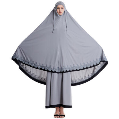 Купить Turkey Namaz Long Khimar Hijab Dress Formal Muslim Prayer Garment Sets Women Abaya Eid Islamic Clothing Jurken Djellaba Abayas