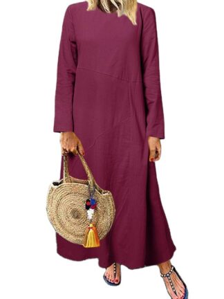 Купить Elegant Turkey Hijab Dress Women Muslim Dubai Abaya Autumn Long Sleeve Print Sundress Islamic Clothing Abayas Maxi Vestido Mujer