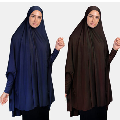 Купить Eid Women Muslim Long Khimar Abaya Hijab Jilbab Burqa Islamic Prayer Garment Overhead Turban Hijab Shawls Burka Ramadan Hijabs