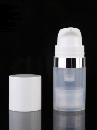 Купить Empty 5ml 10ml 15ml Airless Bottles Clear Airless Vacuum Pump otion Bottle with Silver ine Cosmetic Packaging SN1306 s