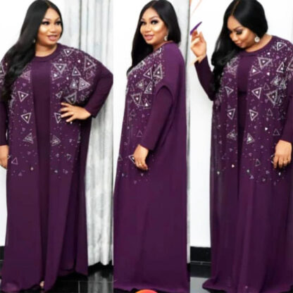 Купить Muslim Kaftan Abaya Dress Fake 2 Piece Set African Ramadan Islamic Women Full Sleeve Loose Outwear Caftan Dubai Arab Long Robe