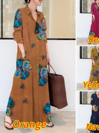 Купить Turkey Muslim Women Maxi Long Dress Moroccan Kaftan Vestidos Print Loose Robe Femme Musulman Prayer Islamic Clothing Shirt Abaya