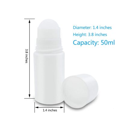 Купить 50ml white Plastic Roll On Bottle - Travel Refillable Deodorant Roll-on Containers -DIY Essential oil & personal Packing Bot