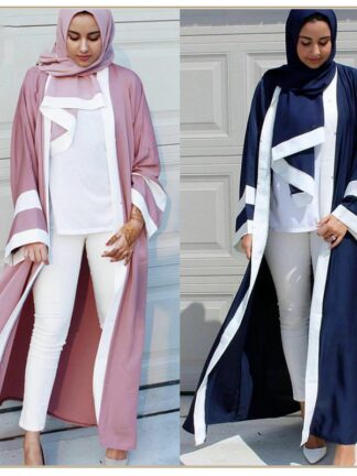 Купить Ramadan Muslim Women Abaya Dress Long Robes Lace-up Djellaba Moroccan Kaftan Jubah Dubai Turkey Islamic Clothing Abayas Musulman