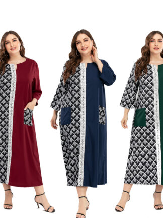 Купить Ramadan Eid Muslim Women Dress Mubarak Abaya Dubai Turkey Arabic Jalabiya Prayer Hijab Dress Robe Femme Kaftan Musulmane Islamic