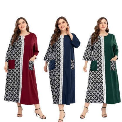 Купить Ramadan Eid Muslim Women Dress Mubarak Abaya Dubai Turkey Arabic Jalabiya Prayer Hijab Dress Robe Femme Kaftan Musulmane Islamic