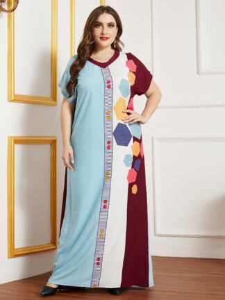 Купить Dubai Turkey Women Muslim Dress Cotton Abaya Print Islamic Clothing Ramadan Musulman Turkey Moroccan Kaftan Maxi Hijab Vestidos