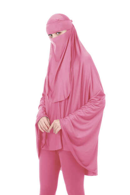 Купить Formal Muslim Prayer Garment Sets Women Niqab and Mask Islamic Clothing Dubai Turkey Namaz Burka Musulman Jurken 2 Piece Sets