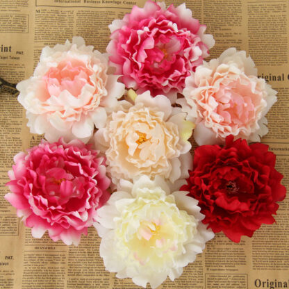 Купить Artificial Flowers Silk Peony Heads Party Wedding Decoration plies Simulation Fake Flower Head Home Decorations WX-C09 s