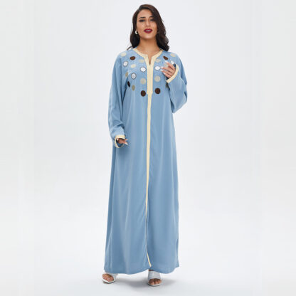 Купить Elegant Muslim Women Dress Islamic Clothing Hooded India Turkey Moroccan Kaftan Abayas Djellaba Modest Party Dresses Vestidos