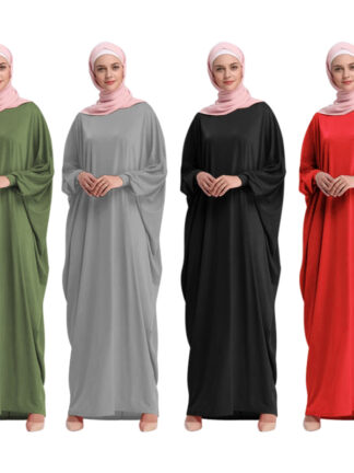 Купить Eid Muslim Prayer Garment Hijab Dress Women Islamic Clothing Burka Namaz Long Thobe Khimar Jurken Hijab Abaya Ramadan Niqab
