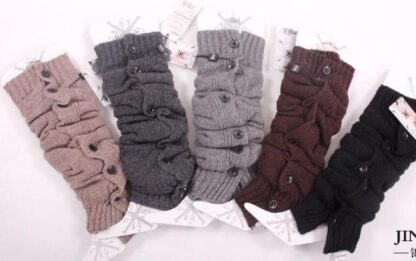 Купить Fashion button down wool rabbit fur arcylic Knitted Leg Warmers Crochet Gaiters Boot Cuffs Stocking Socks Boot Covers Leggings Tight #3646