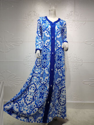 Купить Ramadan Vestidos Abaya Dubai Turkey Hijab Muslim Dress Islam Clothing African Dresses Abayas For Women Robe Eid Mubarak