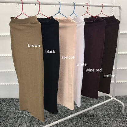 Купить Muslim cotton Pencil Skirt Women high waist pure color Bodycon long Skirts Dubai Arab Middle East Turkish Abaya slamic Clothing