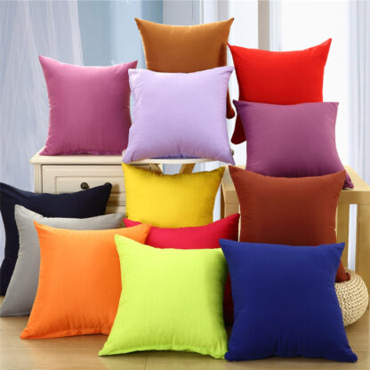 Купить New Pillowcase Pure Color Polyester White Pillow Cover Cushion Cover Decor Pillow Case Blank Christmas Decor Gift 45 * 45CM IB27