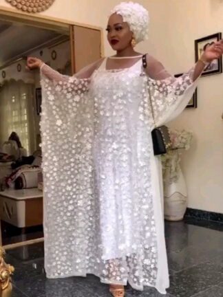 Купить 2 Piece Set African Dresses for Women White Africa Clothing Muslim Long Maxi Dress Moroccan Kaftan Dashiki Robe Africaine Ropa