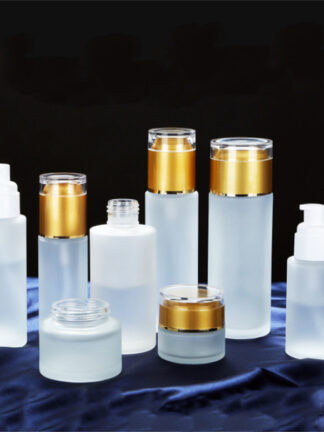 Купить 30ml 40ml 50ml 60ml 80ml 100ml Frosted Glass Bottle otion Spray Pump Bottles Cosmetics Sample Storage Containers Jars Pot s
