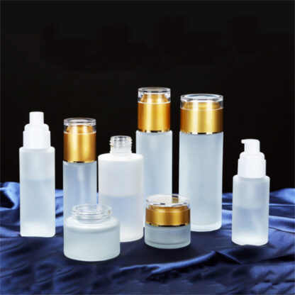 Купить 30ml 40ml 50ml 60ml 80ml 100ml Frosted Glass Bottle otion Spray Pump Bottles Cosmetics Sample Storage Containers Jars Pot s