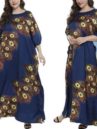 Купить African Muslim Abaya Dress Women Print Traje Africano Mujer Islamic Moroccan Kaftan Dashiki Ropa Para Vetement Femme Dresses
