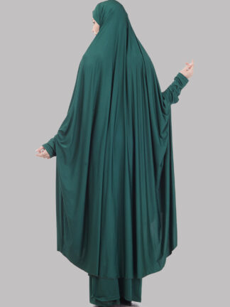 Купить Eid muslim set Two-Piece Prayer Outfit Women Abaya Jilbab Hijab Dress 2 PCS Set Long Khimar Skirt Hajj Islamic Clothes Niqab