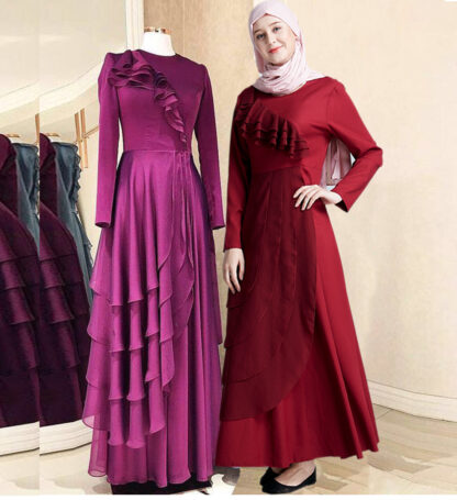 Купить Eid Muslim Abaya Maxi Dress Turkey Abaya Moroccan Long Robe Gowns Jubah Malaysia Ramadan Arab Islamic Prayer Clothing Burka