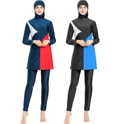 Купить 3 Pieces Sets IMuslim Swimwear Slamic Women Full Coverage Beach Sun Protection Sports Suits Bathing Suit Swim Surf Wear Swimsuit