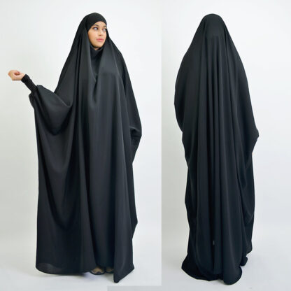 Купить Ramadan Muslim Women Dress Hooded Prayer Garment Djellaba Jilbab Abaya Ramadan Gown Abayas Islamic Niqab Burka Jubah Eid Abayas