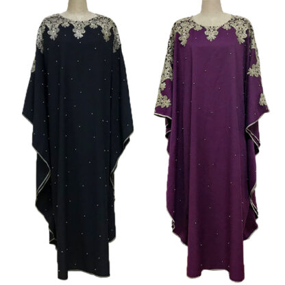 Купить Bangladesh Ramadan Women Muslim Sets Djellaba Femme Islamic Clothing Abayaslinen Dubai Abaya Arabic Embroidered Dress Femme 2021