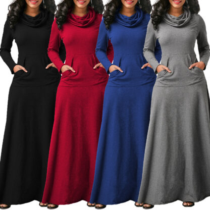 Купить autumn winter women long dress Muslim Sport Eid Abaya Kaftan Islamic Clothing Hoddies Abayas Vestidos with Poets Robe Femme