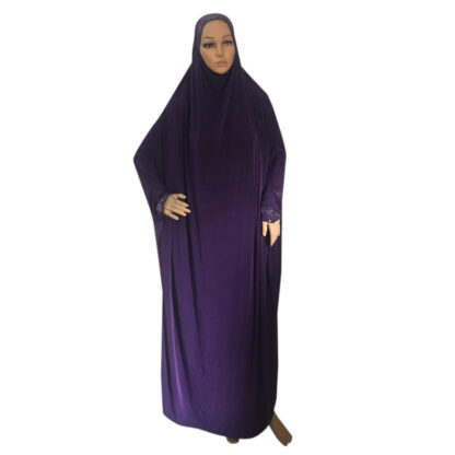 Купить Muslim Hijab Robe Hijab Dress Worship Service Clothes Islamic Hooded Robe Full Cover Arab Kaftan Prayer Long Khimar Djellaba