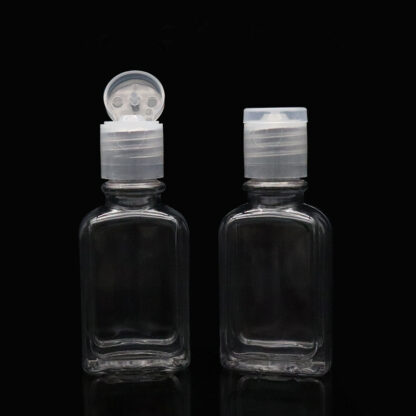 Купить 30ml/1 oz Empty Clear Plastic Refillable Flip Top Bottles Plastic Bottle Transparent Bottle for Travel Outdoor Business Trip Sha