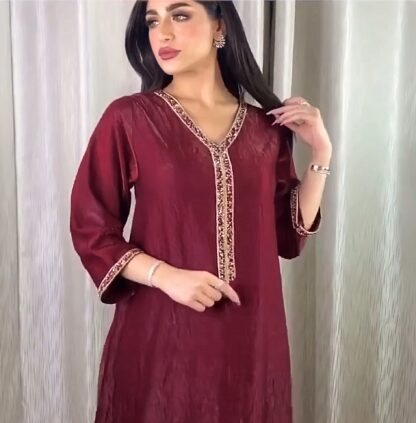 Купить India Muslim Abaya Dress V Ne Moroccan Kaftan Turkey Dubai Arabic Vestidos Hijab Long Robe Abayas Clothes Musulman Gown Ropa