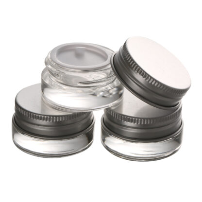 Купить 5g high quality glass cream jar with aluminum lid5M wide mouth cosmetic containereye cream cosmetic packaging s