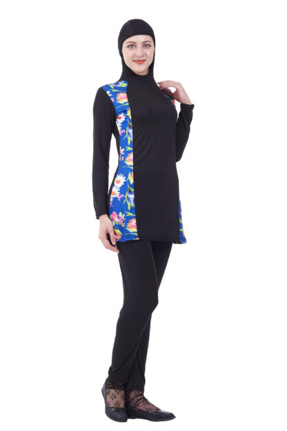 Купить Muslim 2 Piece Suit Swimwear Arabic Islamic Women Swim Wear Burkini Hooded Hijab Swimsuit Modest Swim Surf Wear Sport Burkinis