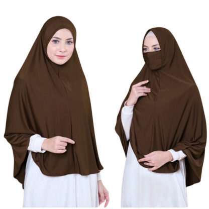 Купить Eid Ramadan Hijab Abaya Women Muslim Turkey Lonng Khimar Overhead Prayer Niqab Burqa Islamic Clothing Head Scarf Amira Prayer