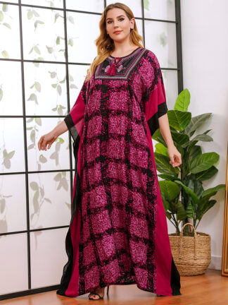 Купить Eid Women Cotton Muslim Abaya Dress Plaid Islamic Clothing Ramadan Musulman Turkey Moroccan Kaftan Maxi Hijab Vestidos Robe 2021