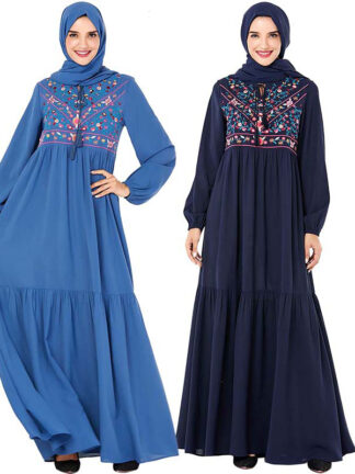 Купить Turkey Muslim Abaya Dress Women Dstring Maxi Hijab Moroccan Kaftan Vestidos Robe Musulmane Caftan Islamic Clothing Dubai Arab