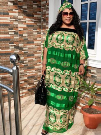 Купить African Dresses For Women 2021 islamic Africa Clothing Muslim maxi Long Dress silk abaya Fashion print bazin moroccan robe Gowns