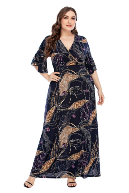 Купить Ramadan Turkey India Muslim Dress Print Maxi Abaya Duabi Arabic Vestidos Moroccon Kaftan Islamic Clothing Jilbab Gown Robe 2021