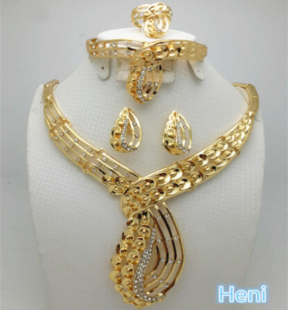 Купить ZuoDi Dubai gold-colorful Jewelry Sets Women Costume Nigerian Wedding Jewelry Sets Brand Fashion African Beads Jewelry Sets