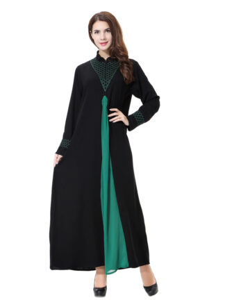 Купить Turkey Muslim Abaya Dress Women Moroccan Kaftan Djellaba Musulman Ensembles Jubah Robe Islamic Clothing Eid Ramadan Vestidos