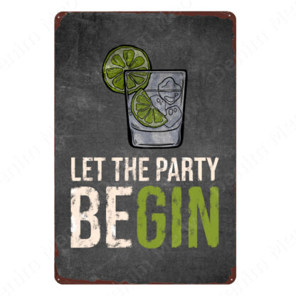 Купить Gin Tonic Recipe Vintage Meta Tin Signs Negroni Martini Cocktai Poster Pub Bar Party Wa Decor Ginteman Funny Paque N349b